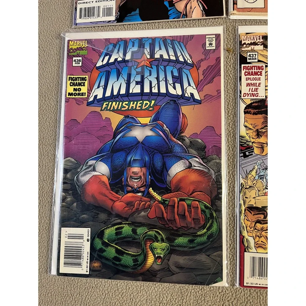 Captain America Comic Books‎ Lot 6 Issues 1990s Marvel Comics